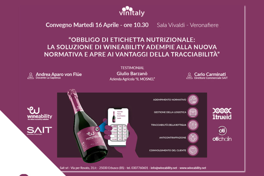Wineability promozione Vinitaly 2024: la soluzione per l’adempimento normativo è gratuita.