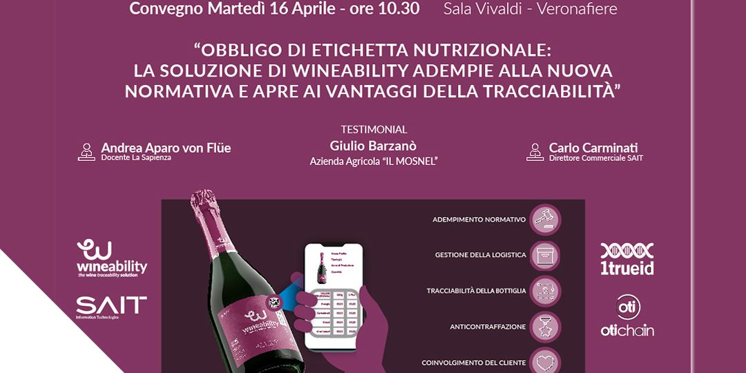 Wineability - Obbligo Etichettatura Nutrizionale